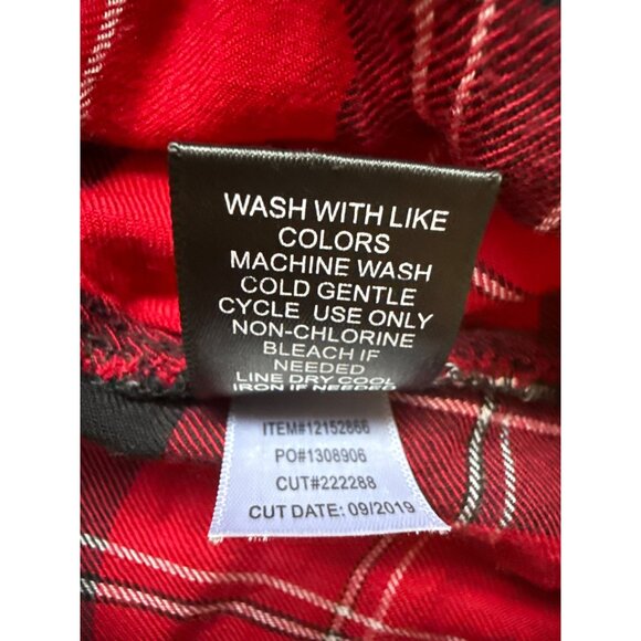 Red & Black Plaid Button-Up Shirt Size 1 By Torrid - Picture 9 of 9